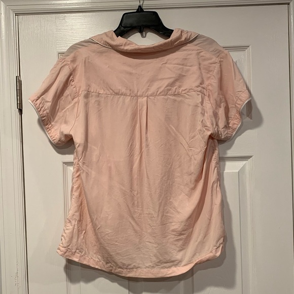 HomeBodii Short Sleeve Button Down Pajama Top - Picture 2 of 4